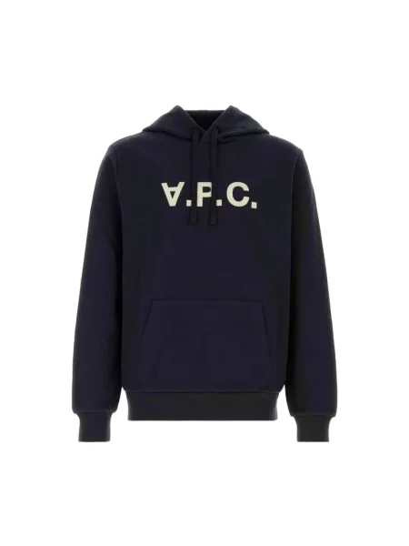Bluza z kapturem A.p.c. niebieska