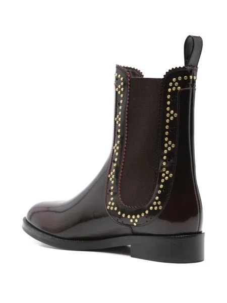 Botine Aquazzura cu tepi maro