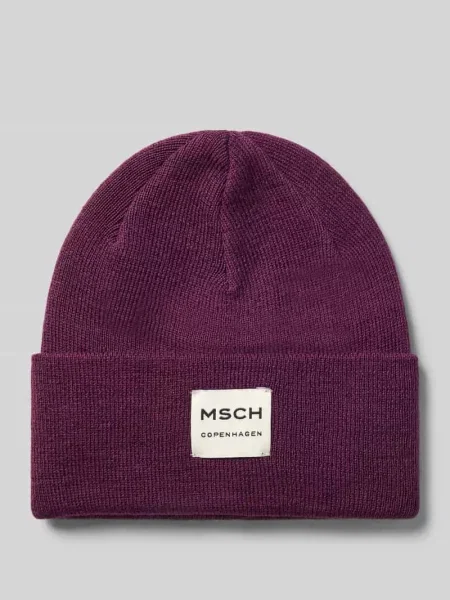 Czapka z mieszanki wełny Model Mojo' Msch Copenhagen fioletowa