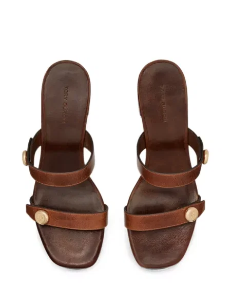 Sandale Tory Burch cu autograf maro
