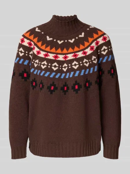 Sweter o kroju regular fit z dzianiny z czystej żywej wełny model ‘HARDY’ Weekend Max Mara