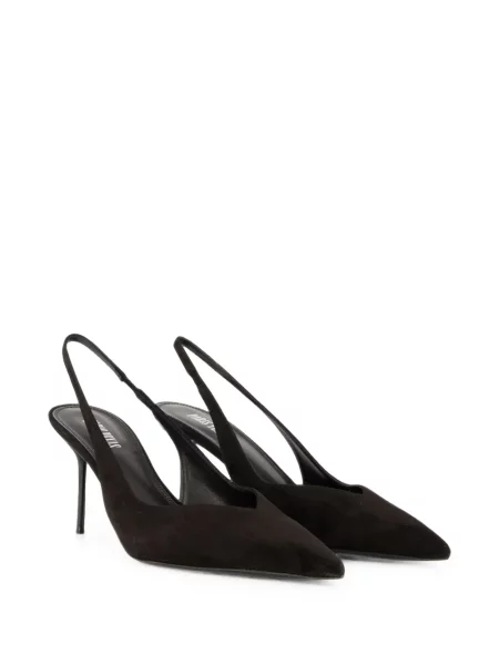 Pantofi cu toc Paris Texas slingback negru