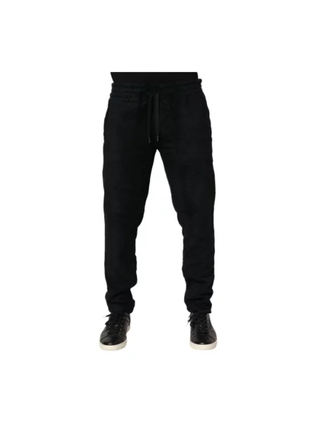 Joggery Dolce And Gabbana z logo czarne