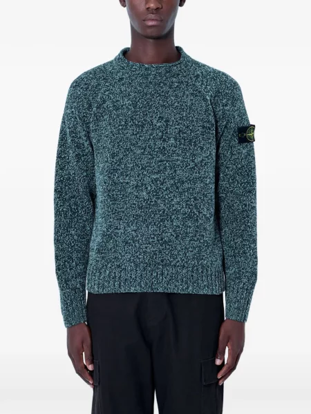 Pulover Stone Island chunky cu strasuri verde