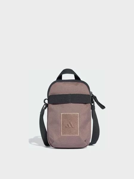 Переработанный сумка кросс-боди Adidas коричневая