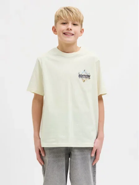 Jack & Jones Junior T-Shirt Dynamic Dust żółty