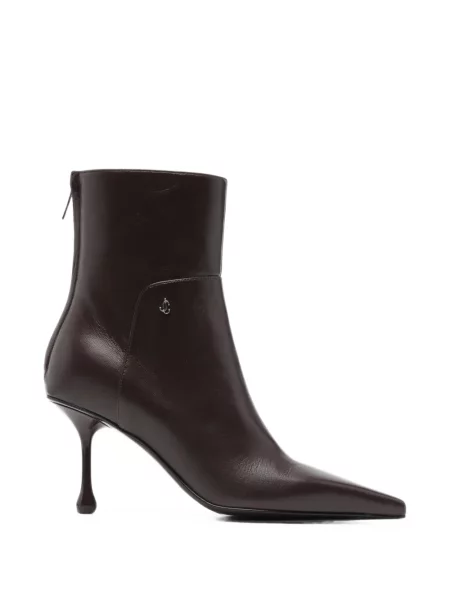 Cizme scurte Jimmy Choo din piele roșu