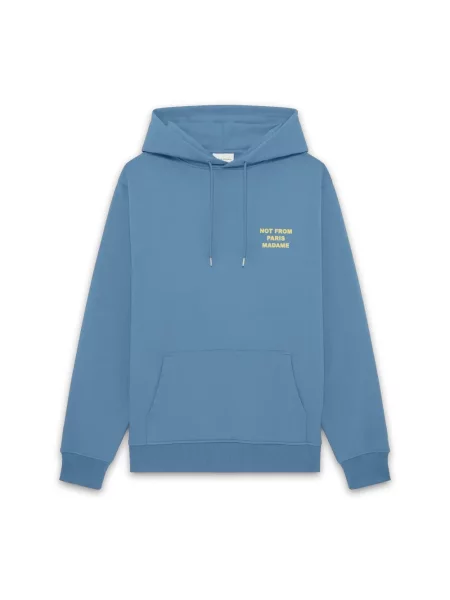 Bluza z kapturem Drole De Monsieur niebieska