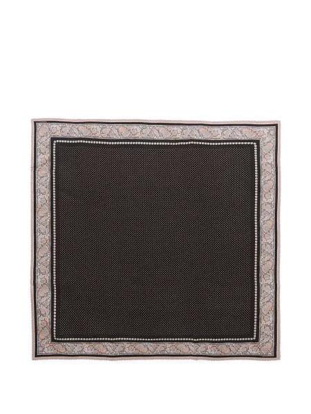 Fular Zimmermann cu model floral negru