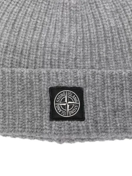 Căciulă Stone Island cu strasuri gri