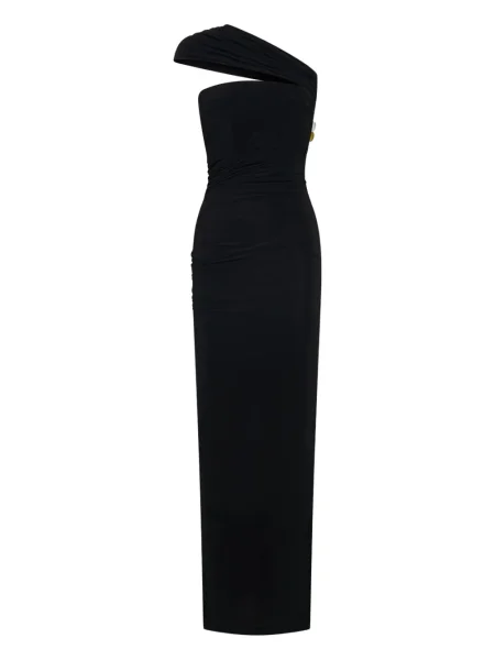 Rochie maxi Christopher Esber drapată de costum negru