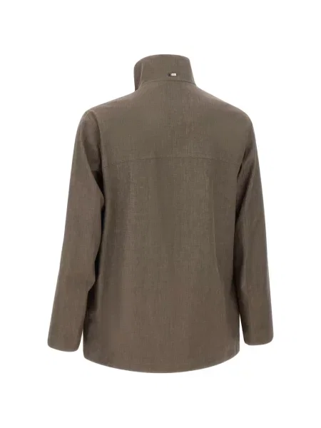 Gulerat geacă parka Herno gri