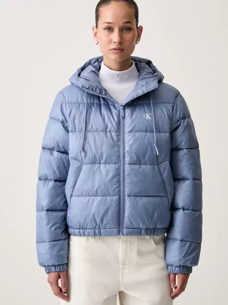 Calvin Klein Jeans jachetă scurtă pentru femei albastru