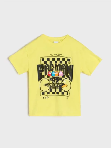 Sinsay Tričko Pacman žlutá