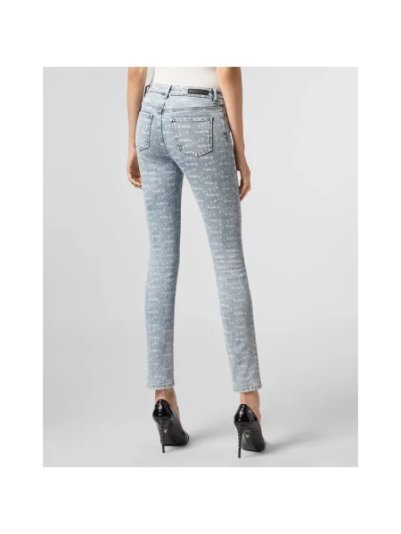 Jeansy Philipp Plein niebieskie