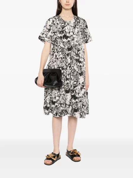 Rochie Jnby cu model floral cu imagine alb