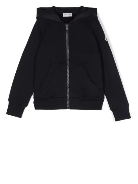 Bluza z kapturem dziecięca Moncler Enfant niebieska