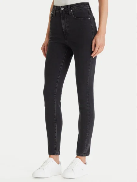 Calvin Klein Jeans Blugi Skinny Fit negru