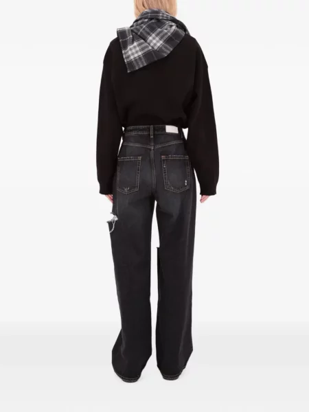 Blugi Icon Denim zdrențuiți negru