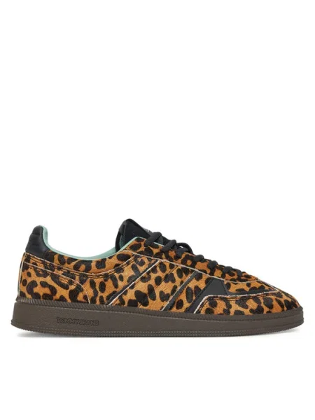 Tommy Jeans Sportcipők The Greenwich Edge Leopard barna