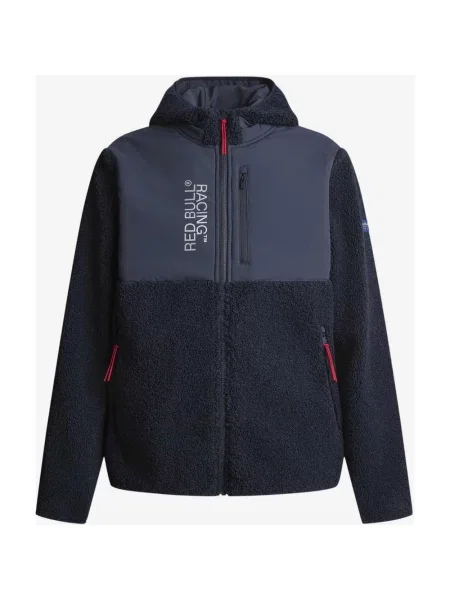 Kurtka Red Bull Racing x Pepe Jeans Sherpa Fleece Hybrid granatowa XXL czerwone
