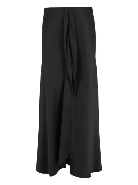 Fustă midi Giorgio Armani drapată negru