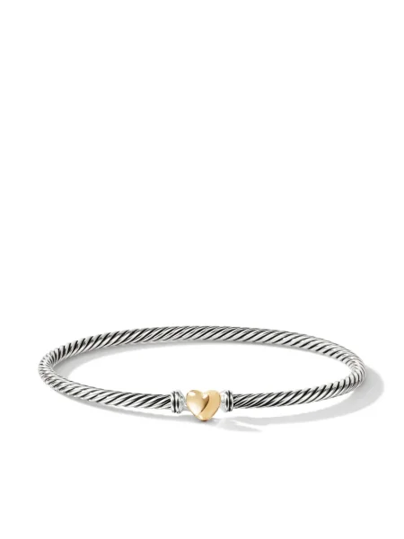 Brăţară David Yurman cu motiv cu inimi roz