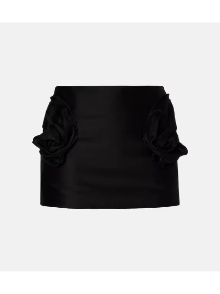 Fustă Magda Butrym cu model floral negru