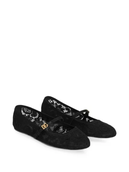 Балеринки Dolce & Gabbana с дантела черно