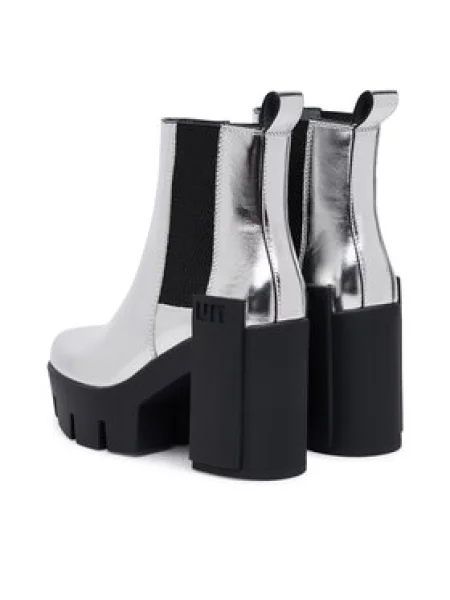 United Nude Bokacsizma Grip Chelsea Mid V Ezüst