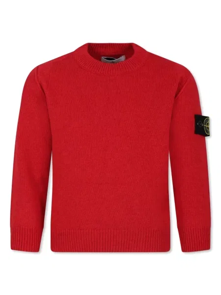 Sweter dziecięcy Stone Island czerwony