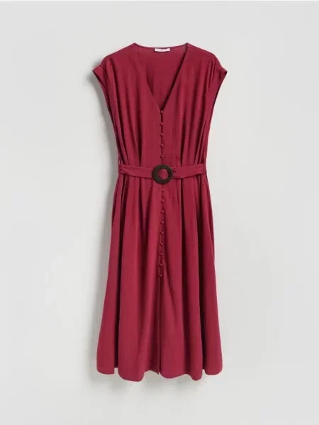 Reserved Rochie cu amestec de in maro