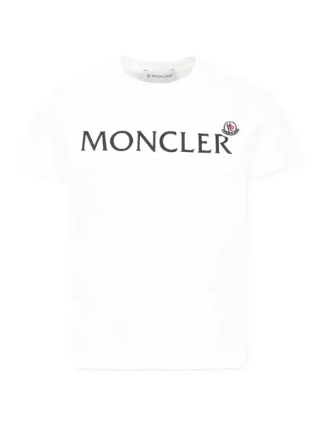 Koszulka dziecięca Moncler Enfant biała