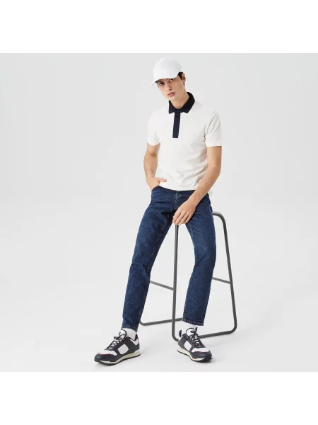 Lacoste Koszulka Polo Z Bawełny Organicznej Piqué biała