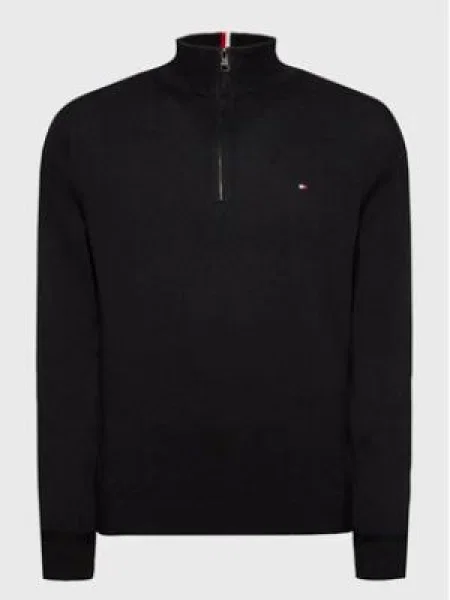 Tommy Hilfiger Sveter Pima čierna