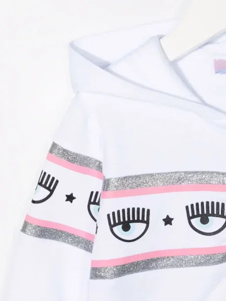Bluza z kapturem dziecięca Chiara Ferragni biała