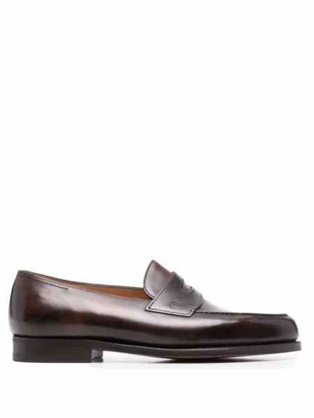 Slip-on лоуфъри John Lobb кафяво