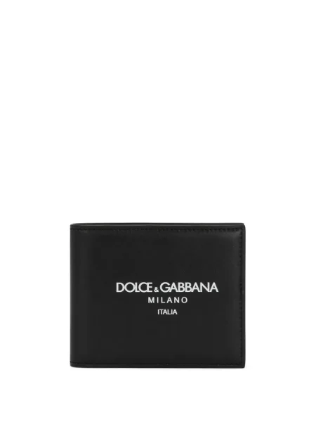 Portofel Dolce & Gabbana din piele cu imagine negru
