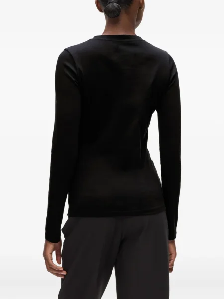 Top Karl Lagerfeld lung negru