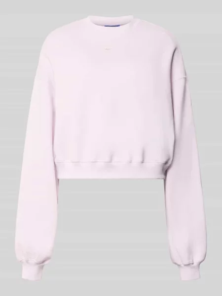 Oversized bluza z mieszanki bawełny Nike różowa