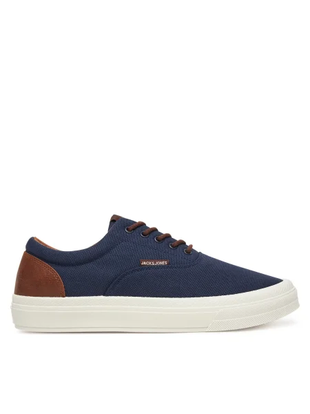 JACK & JONES Rövid szárú sportcipők JFWISLINGTON tengerészkék / barna sötétkék