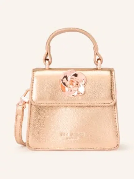 Ted Baker Mikro Taška Rosami Mini růžového zlata