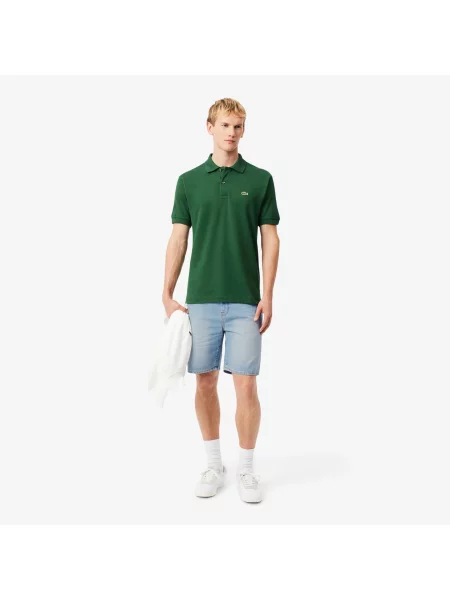 Lacoste Denimowe Szorty Straight Fit niebieskie