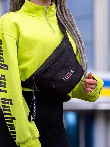 Поясная сумка Without черная