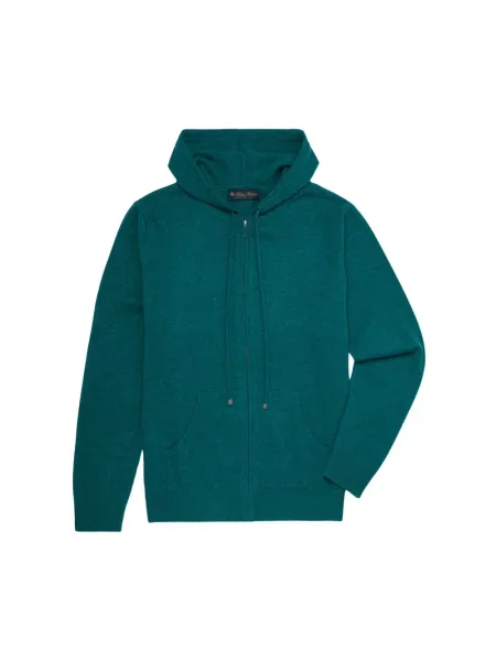 Sweter Brooks Brothers z kaszmiru niebieski