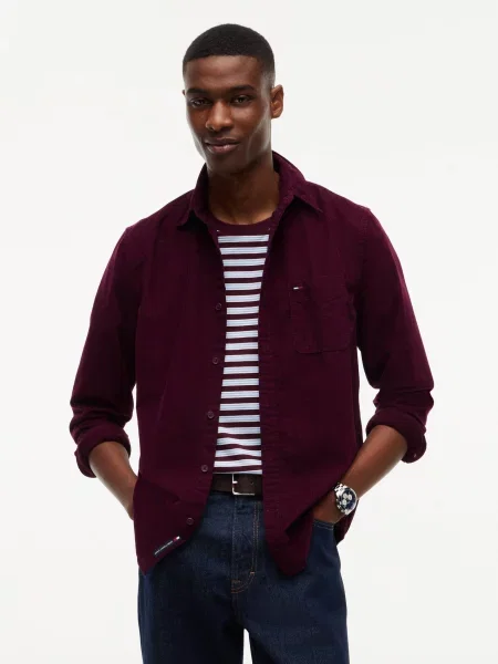 Tommy Jeans Cămașă | catifea reiată