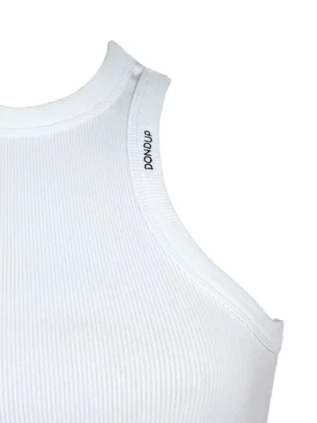 Top Dondup cu nervuri alb