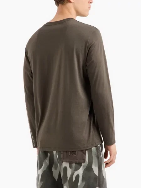 Лонгслив Armani Exchange хаки