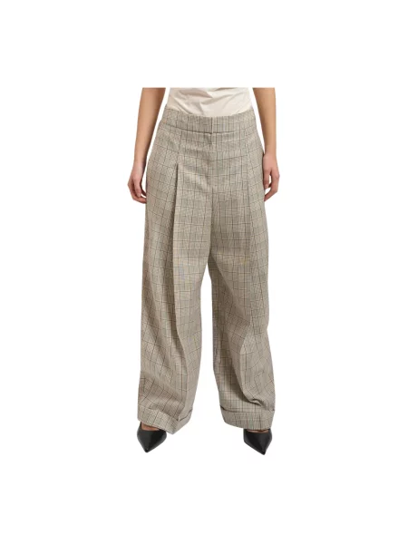 BOSS Spodnie materiałowe Oversize beżowy