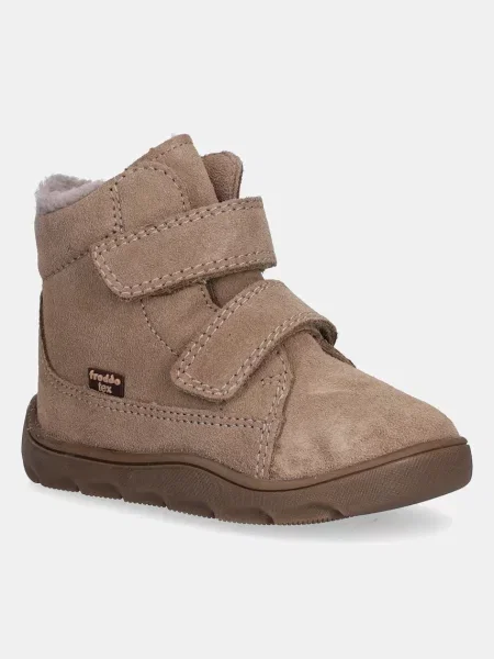 Froddo gyerek velúr téli cipő ZERU TEX FURRY BAREFOOT bézs